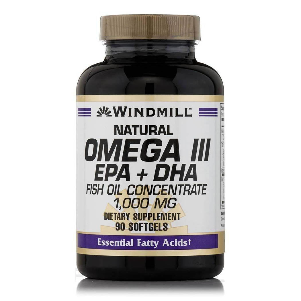 Windmill Omega 3 Fish Oil 1,000 mg Softgels, 90 ct