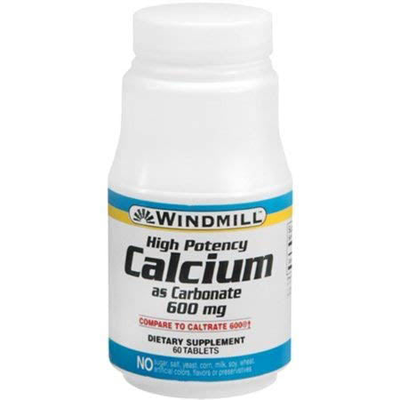 Windmill Calcium Carbonate 600MG - 60 Tablets