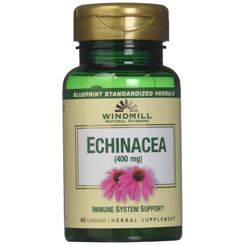 Windmill Echinacea 400mg Capsules, 60 Count (Pack of 1)