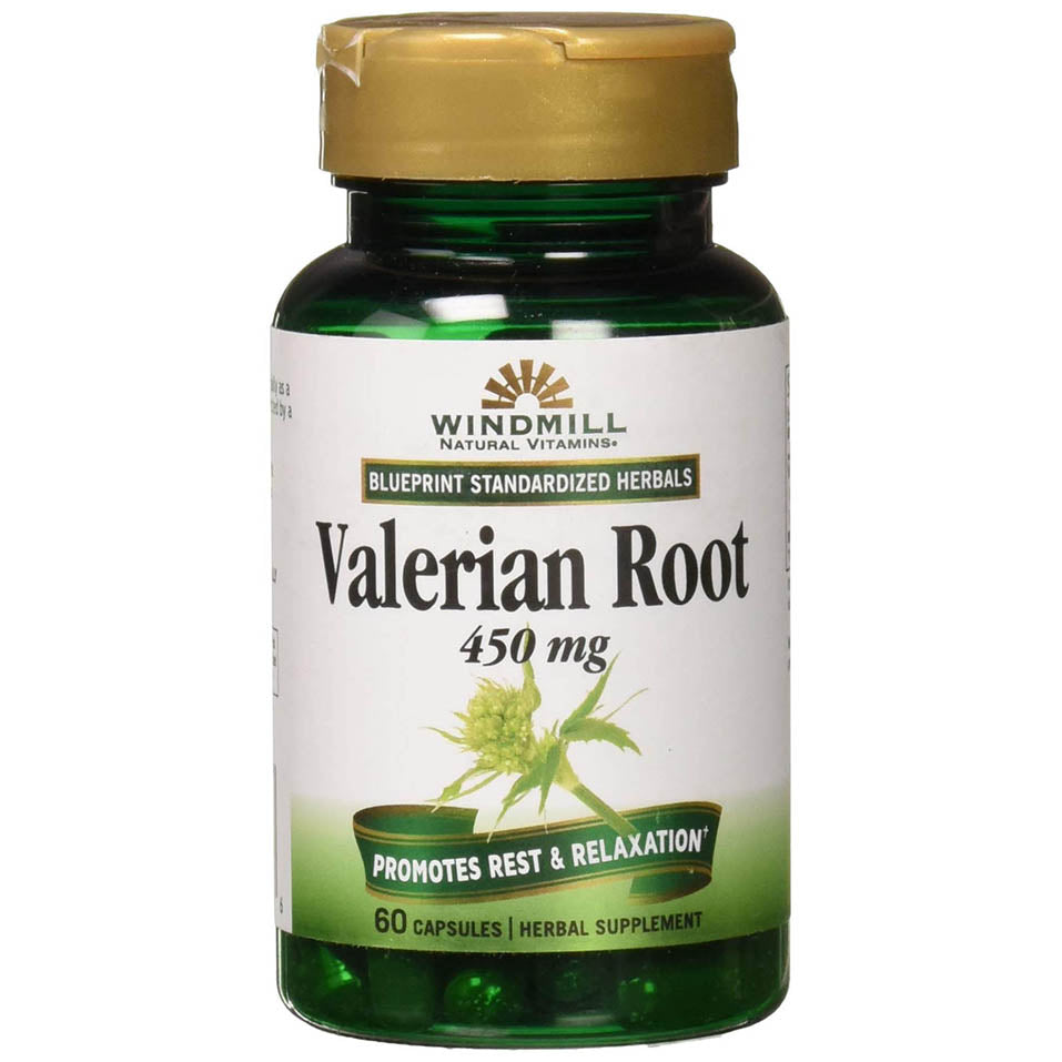 Valerian Root 450mg Extract 60 Caps by Windmill