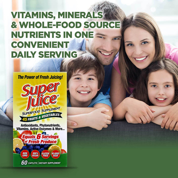 Super Juice Vegetable and Fruit Daily Multi Phyto-Nutrient Formula, 60 Count WIN55870