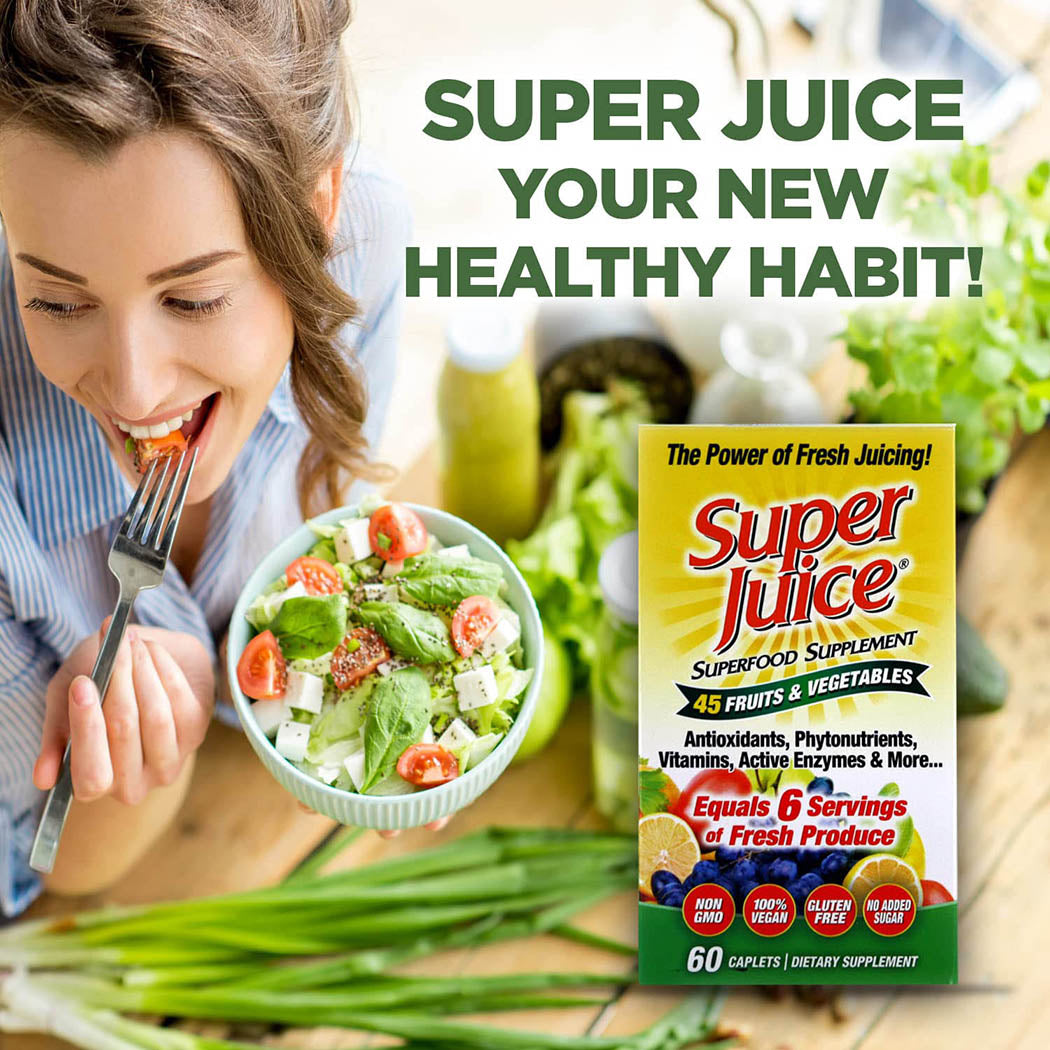 Super Juice Vegetable and Fruit Daily Multi Phyto-Nutrient Formula, 60 Count WIN55870