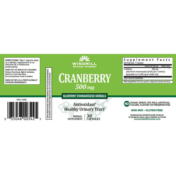 Cran MAX Cranberry Cap WMILL, Extract 30 Cap