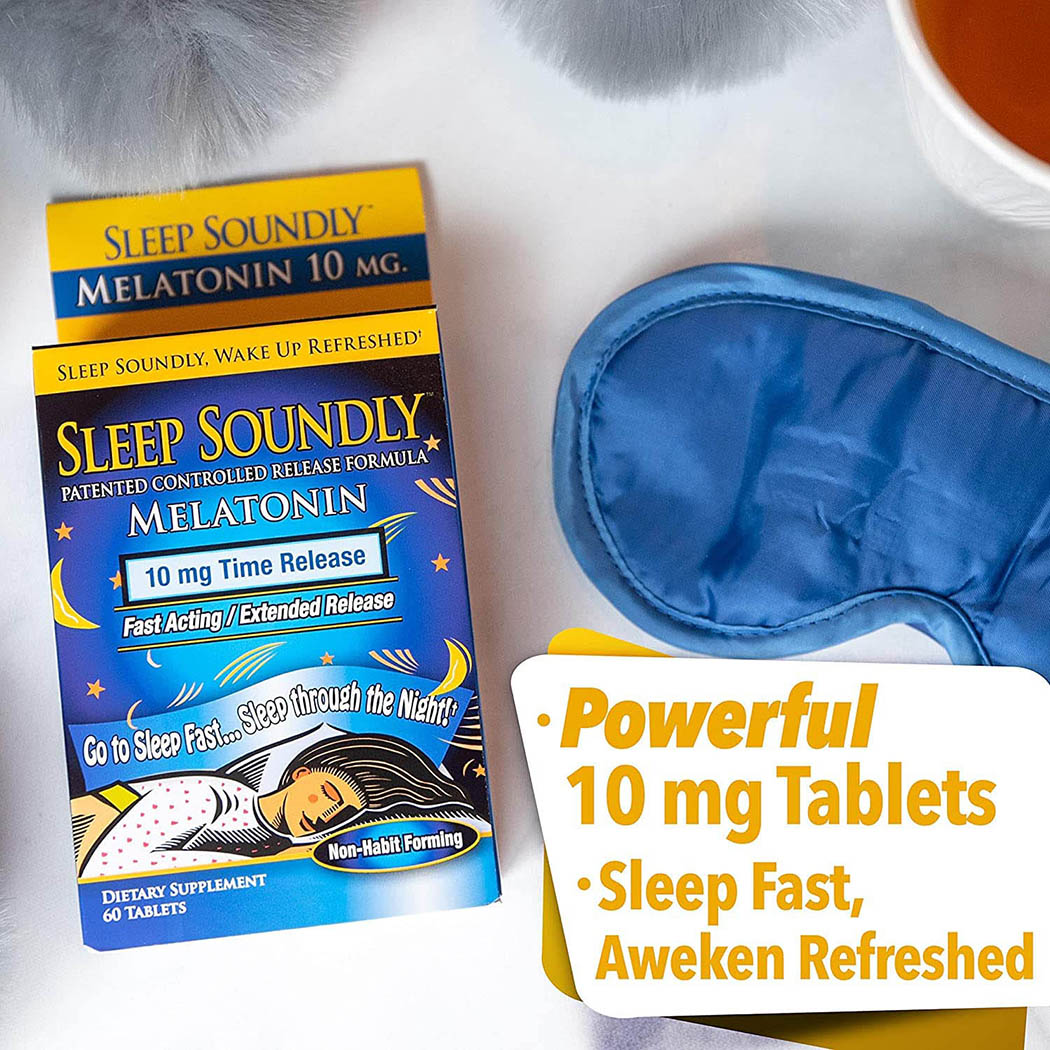 Windmill Health Products Sleep Soundly Melatonin - 10 mg - 60 Tablets