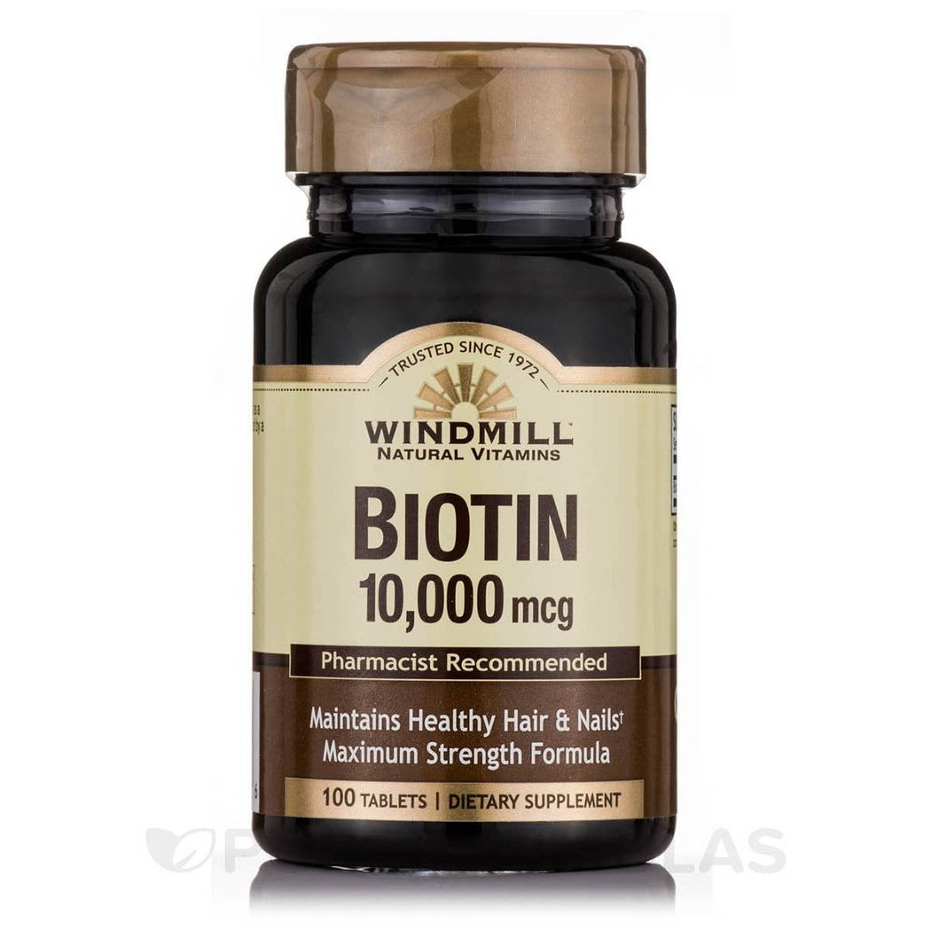 Biotin 10,000 mcg - 100 Tablets