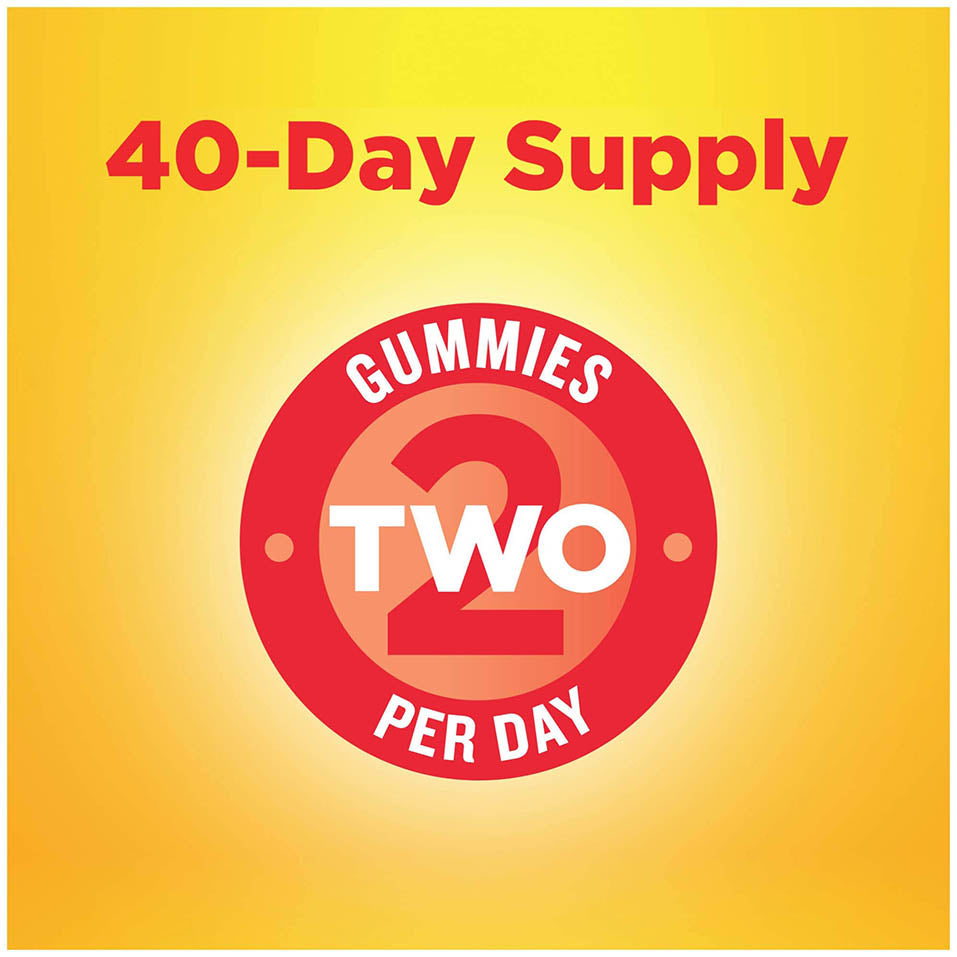 Vitamin C Gummies 250 mg, 80 Count, For Immune Support, Antioxidant Support, Collagen Support for Skin Health, Tangerine