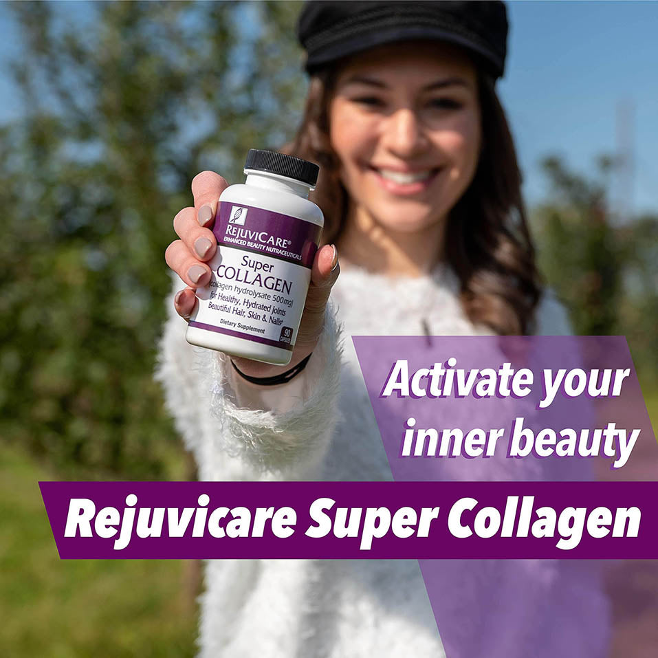 Rejuvicare Super Collagen Capsules for Beauty, Healthy Joints, Hair, Skin, & Nails, 90 Servings, Multi, (N8745)