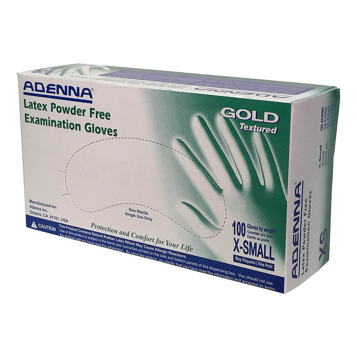 Adenna Gold Powder-Free Latex Examination Gloves (GLD262)