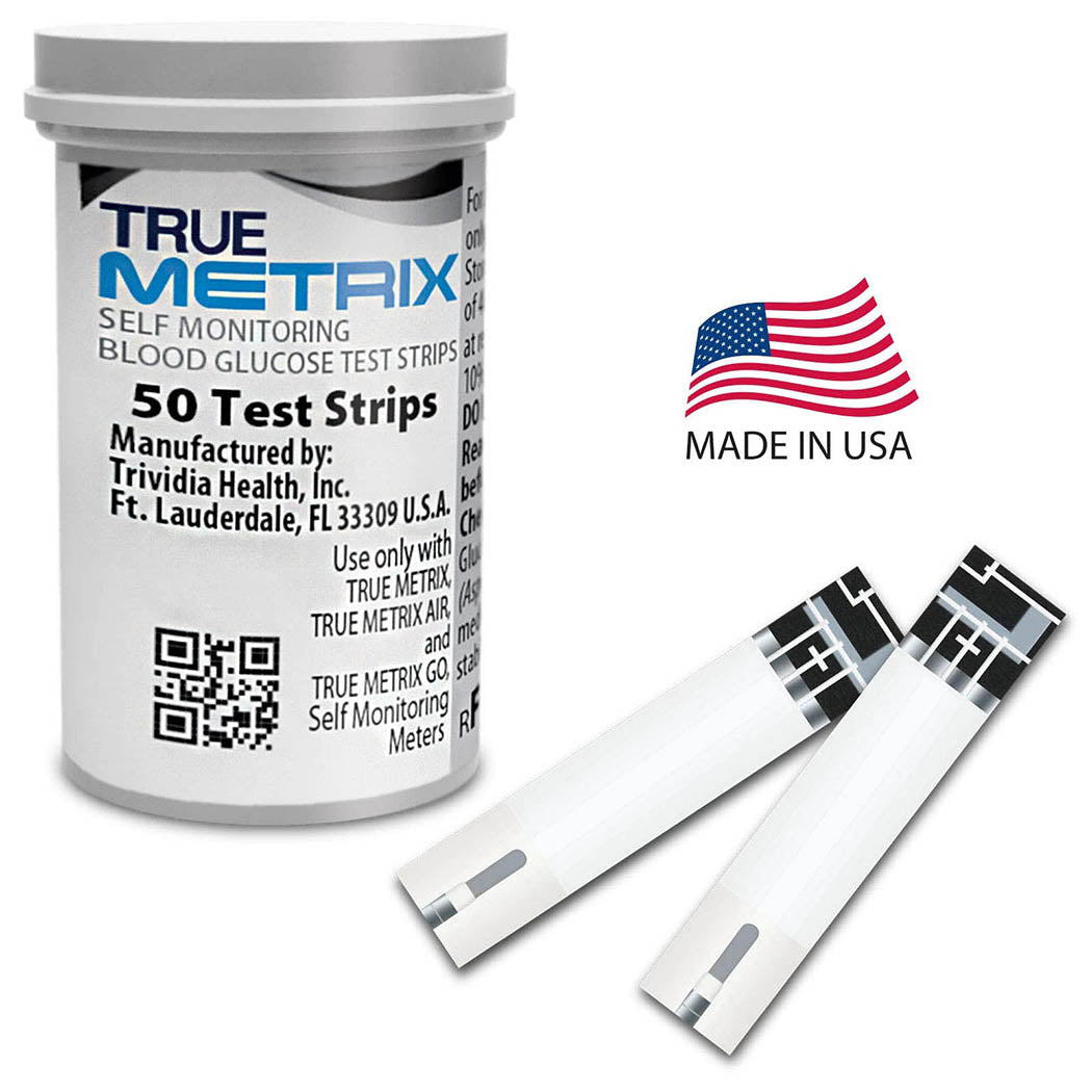 True Metrix Blood Glucose Test Strips Box of 50