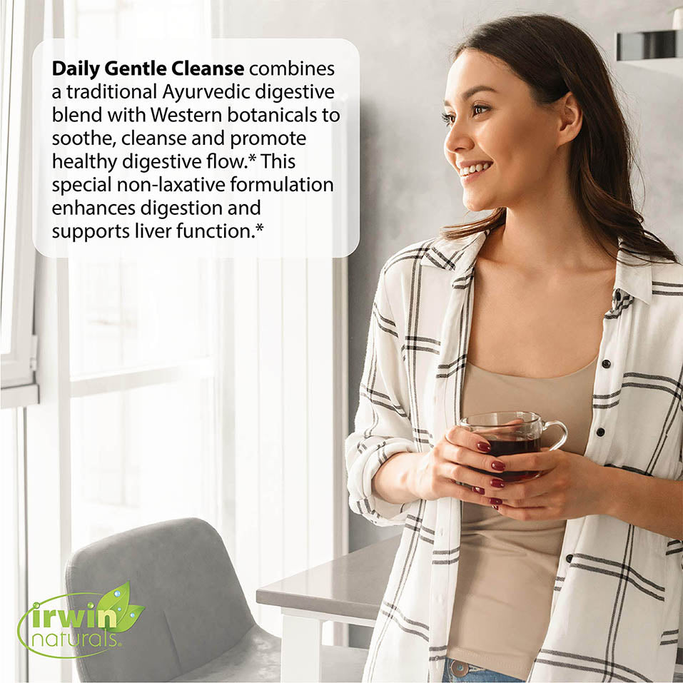 Irwin Naturals Daily Gentle Cleanse - Non-Laxative Formula with Triphala - 60 Liquid Softgels