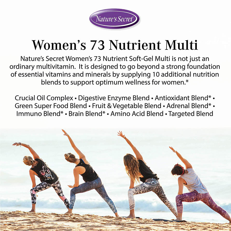 Nature's Secret Women's 73 Nutrient Soft-Gel Multi Vitamin, 60-Count