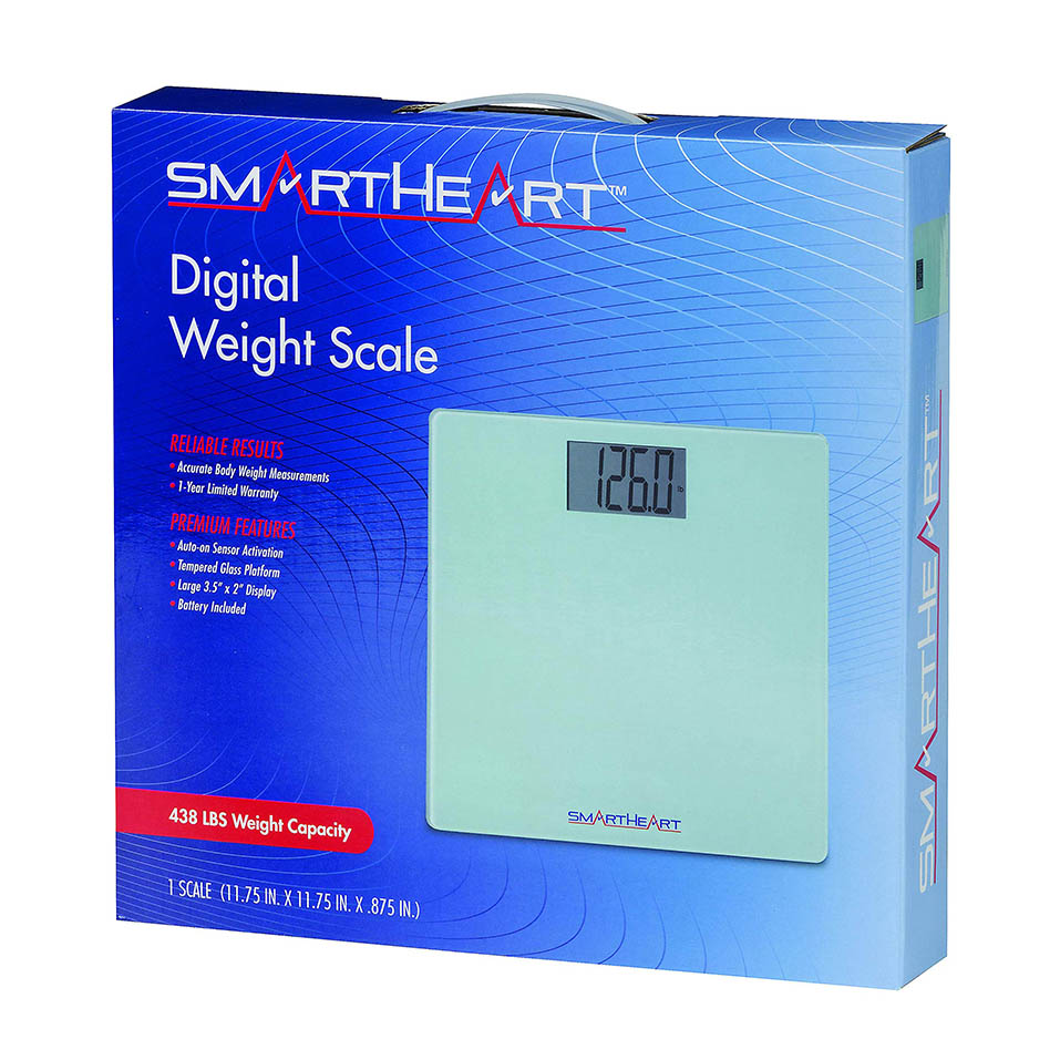 Veridian Smartheart Digital Weight Scale, Blue