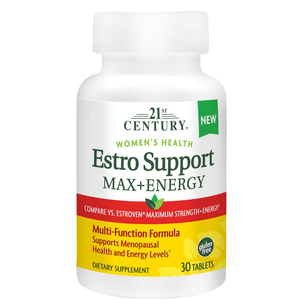 21st Century Estro Support Max + Energy, 30 Count