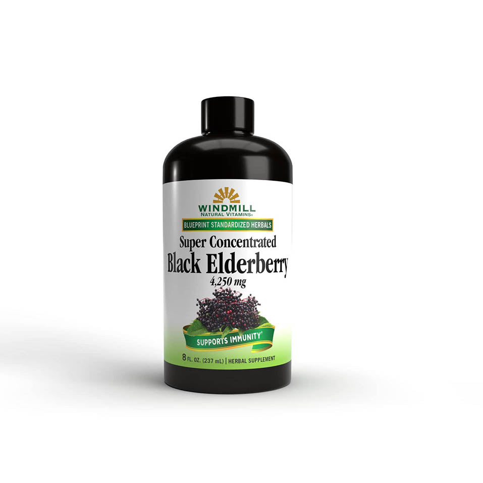 Super Concentrated Black Elderberry, Supports Immune System, Rich in Antioxidants, 8 Fl Oz