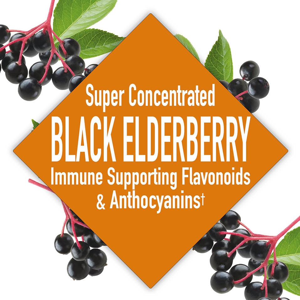 Super Concentrated Black Elderberry, Supports Immune System, Rich in Antioxidants, 8 Fl Oz