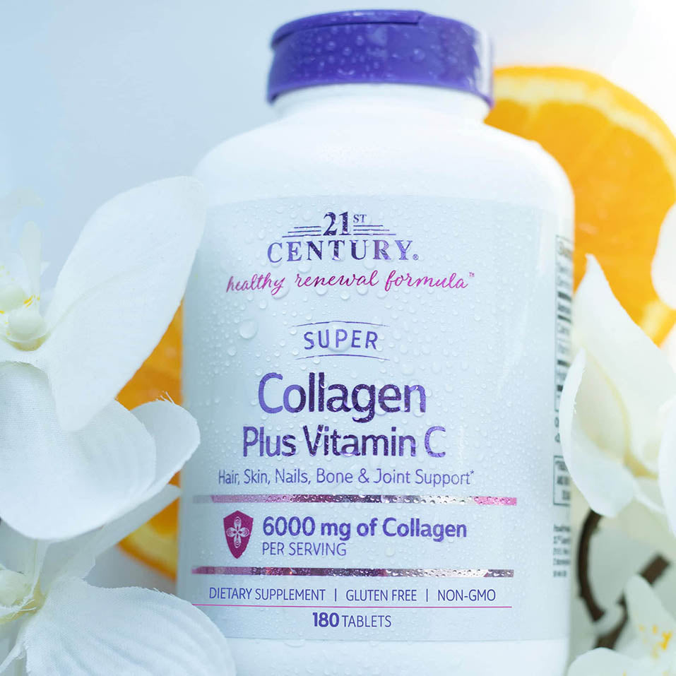 21st Century Super Collagen Plus Vitamin C Tablets, 180 Count