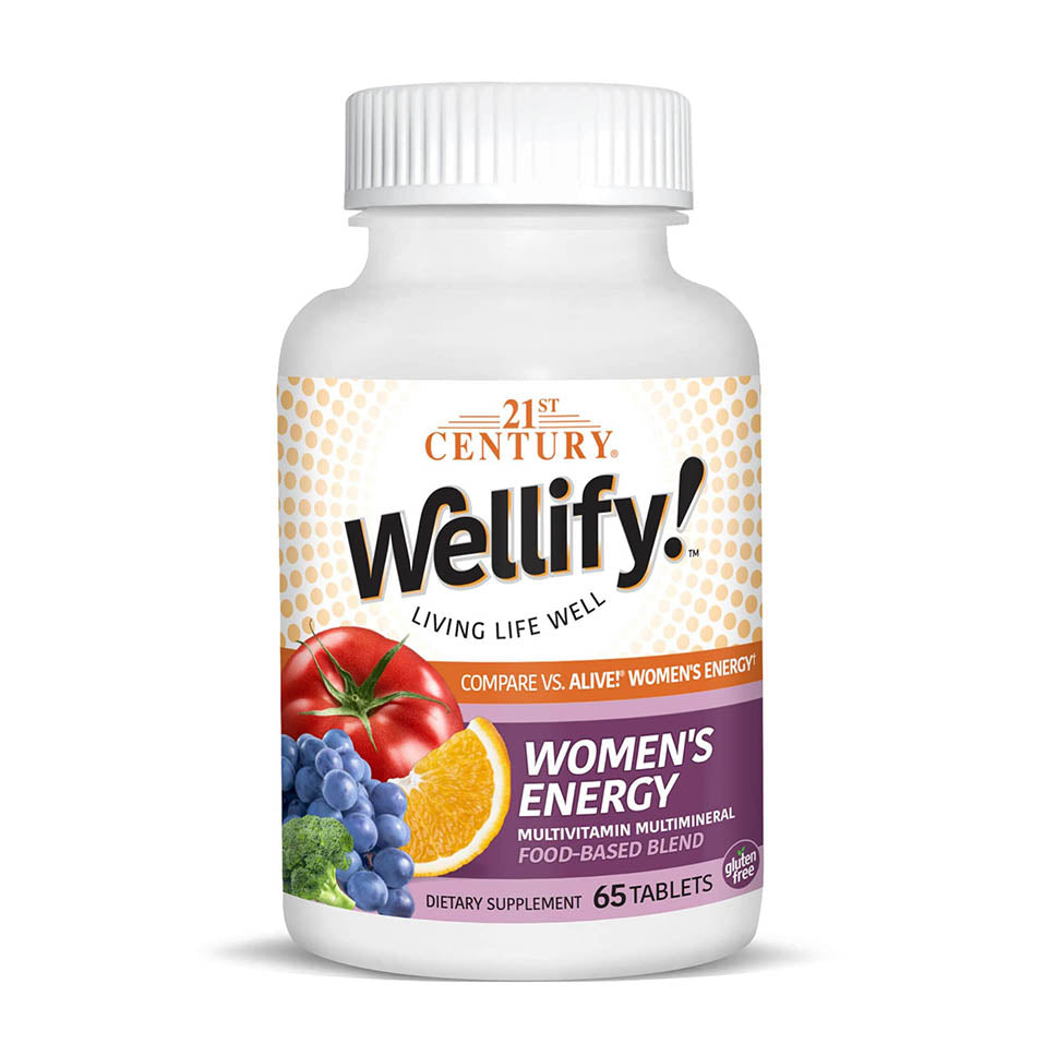 21st Century Wellify Women's Energy Multivitamins with Minerals, 65 Count