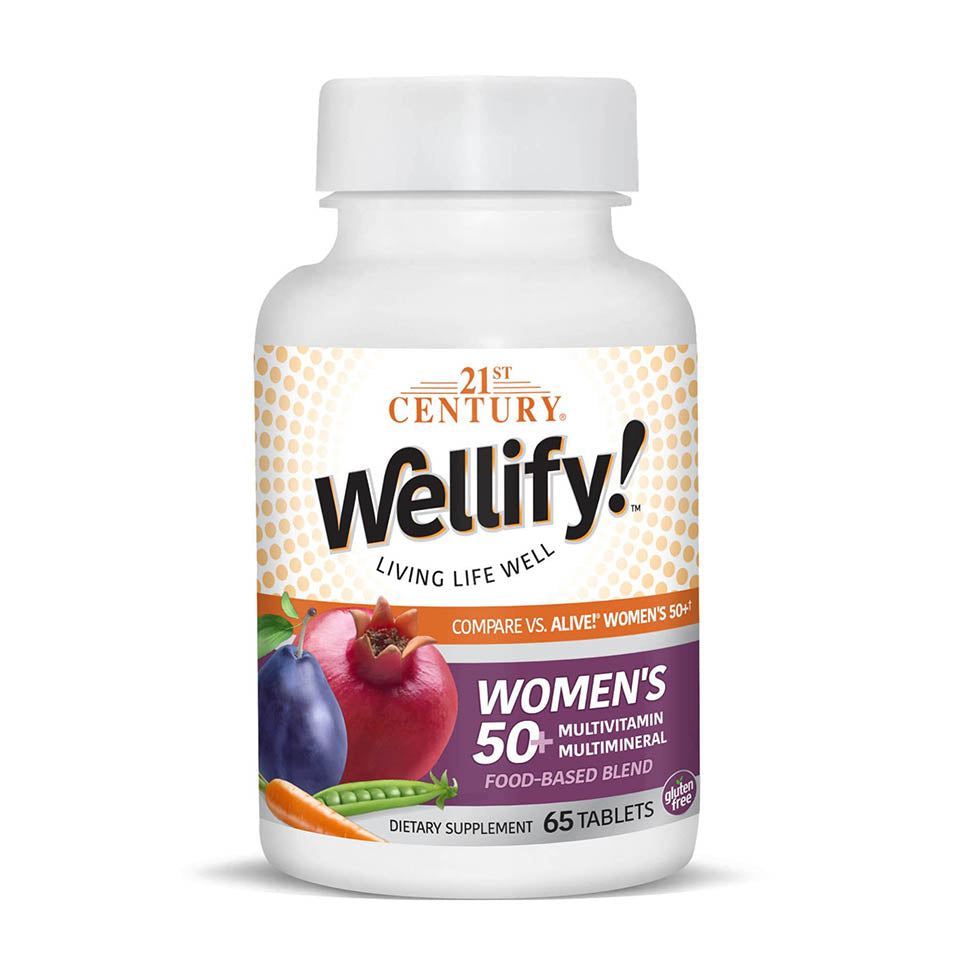 21st Century Wellify Women's 50+ Multivitamins with Minerals, 65 Count (22460)