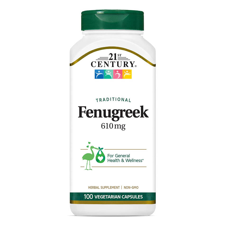 21st Century Fenugreek 610 Mg, 100 Count