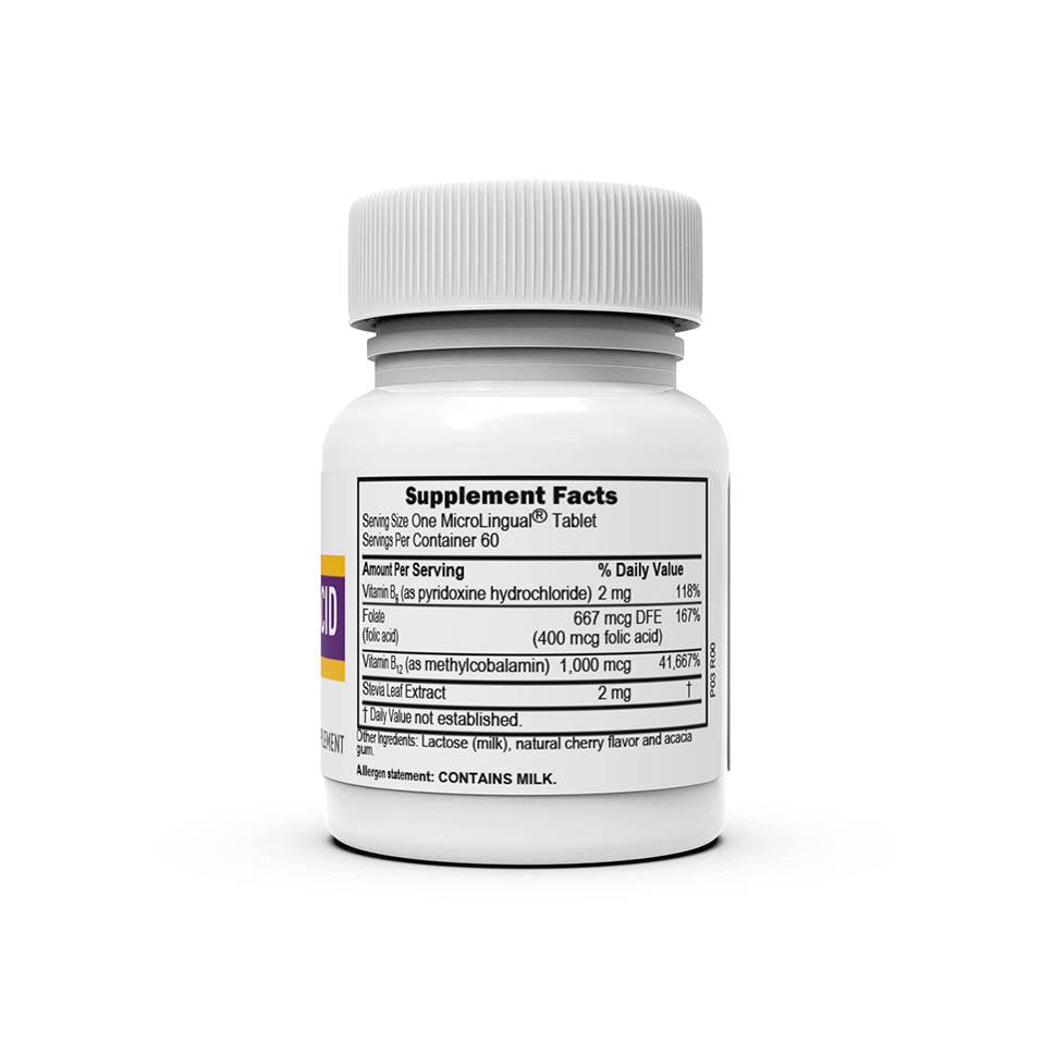 Superior Source No Shot Vitamin B12 Methylcobalamin (1000 mcg), B6, Folic Acid, Quick Dissolve Sublingual Tablets, 60 Ct, Increase Energy, Healthy Heart, Boost Metabolism, Stress Support, Non-GMO