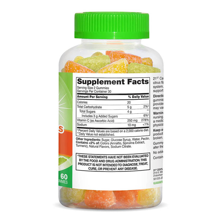 21st Century VitaJoy Daily C 250 mg Gummies, Citrus, 60 Count