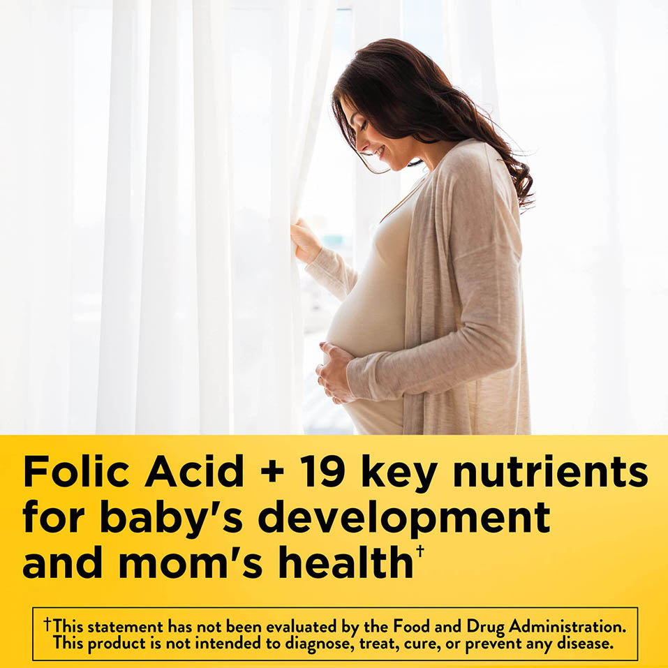 Nature Made Prenatal with Folic Acid + DHA, Prenatal Vitamin and Mineral Supplement for Daily Nutritional Support, 60 Softgels, 60 Day Supply