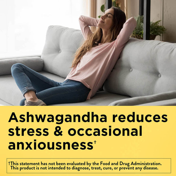 Nature Made Ashwagandha Capsules 125mg for Stress Support, 60 Capsules, 60 Day Supply