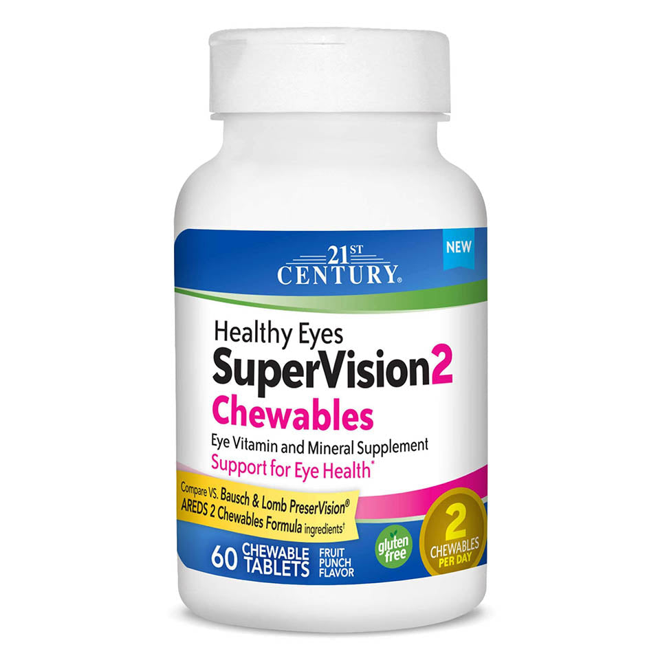 21st Century Healthy Eyes Supervision 2 Chewables, 60 Count