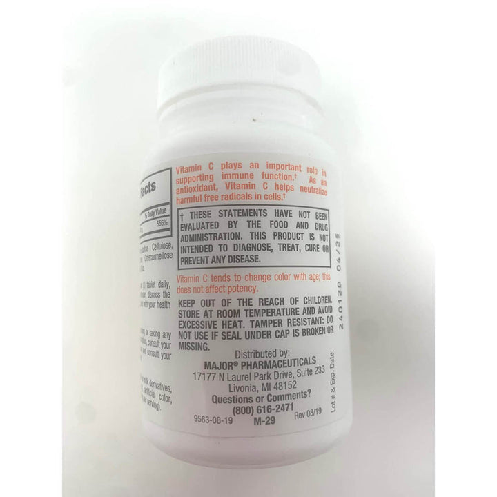 MAJOR Vitamin C 500mg 100 count