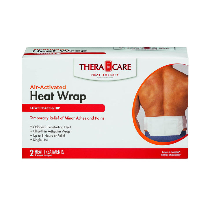 Thera|Care Air-Activated Heat Wrap | Lower Back & Hip| 2-Treatments |Deep, Penetrating Pain Relief